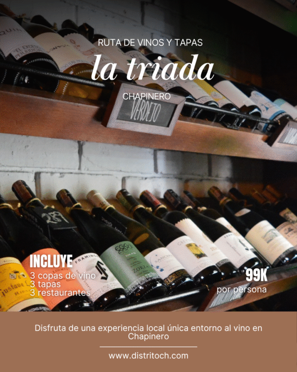 La Triada - Tour y cata de Vinos y Tapas en Chapinero